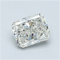 Natural Diamond 0.86 Carats, Radiant with  Cut, I Color, VS2 Clarity and Certified by GIA