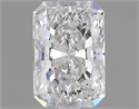 Natural Diamond 0.80 Carats, Radiant with  Cut, D Color, SI2 Clarity and Certified by GIA