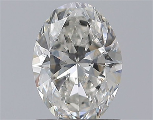 Foto Diamante Natural 0.90 quilates, Ovalado , Color G, claridad SI2 y certificado GIA de