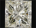 Natural Diamond 1.02 Carats, Princess with  Cut, N Color, SI1 Clarity and Certified by GIA