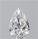 Natural Diamond 0.52 Carats, Pear with  Cut, E Color, VVS2 Clarity and Certified by GIA