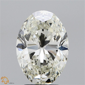 Foto Diamante Natural 3.01 quilates, Ovalado , Color K, claridad SI1 y certificado GIA de