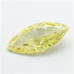 Picture of Lab Grown Diamond 2.01 Carats, Marquise with  Cut, Fancy Intense Yellow Color, VVS1 Clarity and Certified by IGI