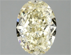 Picture of Lab Grown Diamond 2.10 Carats, Oval with  Cut, Fancy Intense Yellow Color, VVS2 Clarity and Certified by IGI