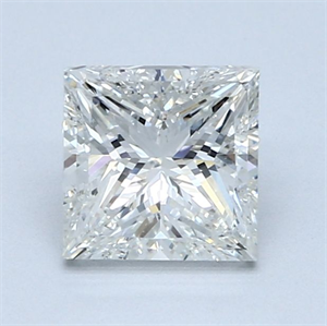 Picture of Natural Diamond 1.50 Carats, Princess with  Cut, H Color, VS2 Clarity and Certified by GIA