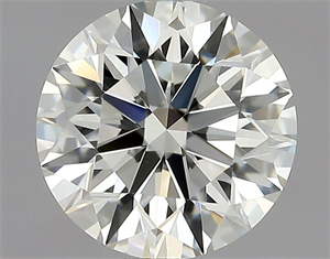 Picture of Natural Diamond 0.90 Carats, Round with Excellent Cut, J Color, VVS2 Clarity and Certified by GIA
