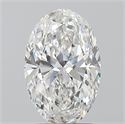 Diamante Natural 1.70 quilates, Ovalado , Color E, claridad VVS2 y certificado GIA