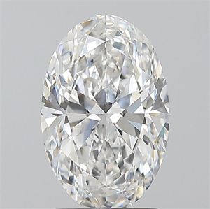 Foto Diamante Natural 1.70 quilates, Ovalado , Color E, claridad VVS2 y certificado GIA de