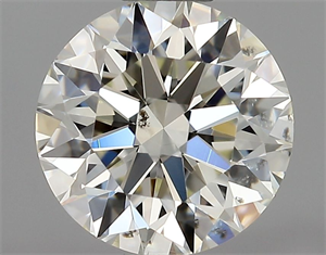 Picture of Natural Diamond 0.72 Carats, Round with Excellent Cut, K Color, SI2 Clarity and Certified by GIA
