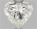 Natural Diamond 1.01 Carats, Heart with  Cut, H Color, SI2 Clarity and Certified by HRD