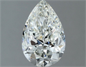 Natural Diamond 1.00 Carats, Pear with  Cut, H Color, IF Clarity and Certified by IGI