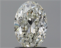 Natural Diamond 1.01 Carats, Oval with  Cut, J Color, VVS1 Clarity and Certified by GIA
