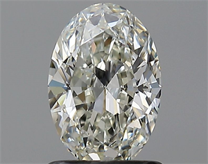 Picture of Natural Diamond 1.01 Carats, Oval with  Cut, J Color, VVS1 Clarity and Certified by GIA