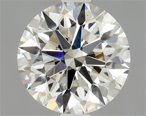 Picture of Natural Diamond 1.31 Carats, Round with Excellent Cut, K Color, SI2 Clarity and Certified by GIA