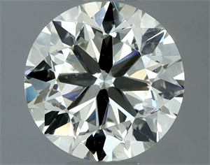 Picture of Natural Diamond 0.90 Carats, Round with Very Good Cut, K Color, SI1 Clarity and Certified by IGI