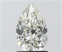 Natural Diamond 1.03 Carats, Pear with  Cut, J Color, VS1 Clarity and Certified by IGI
