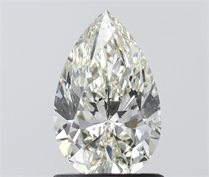 Picture of Natural Diamond 1.03 Carats, Pear with  Cut, J Color, VS1 Clarity and Certified by IGI
