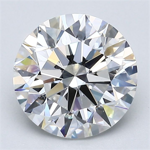 Foto Diamante Natural 2.70 quilates, Redondo , Color G, claridad SI1 y certificado GIA de