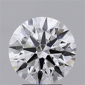 Picture of Lab Grown Diamond 3.22 Carats, Round with Ideal Cut, E Color, VVS2 Clarity and Certified by IGI