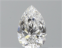 Natural Diamond 0.50 Carats, Pear with  Cut, E Color, VVS1 Clarity and Certified by GIA