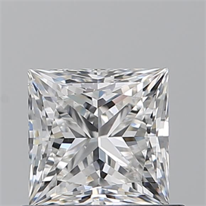 Picture of Natural Diamond 0.82 Carats, Princess with  Cut, F Color, SI1 Clarity and Certified by GIA