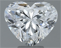 Natural Diamond 0.50 Carats, Heart with  Cut, F Color, SI1 Clarity and Certified by GIA