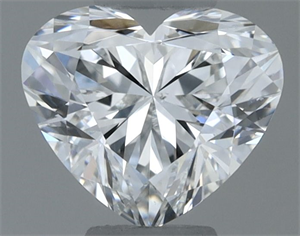 Picture of Natural Diamond 0.50 Carats, Heart with  Cut, F Color, SI1 Clarity and Certified by GIA