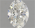 Natural Diamond 0.71 Carats, Oval with  Cut, H Color, VS2 Clarity and Certified by GIA