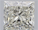 Natural Diamond 0.70 Carats, Princess with  Cut, J Color, VS1 Clarity and Certified by GIA