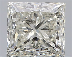 Picture of Natural Diamond 0.70 Carats, Princess with  Cut, J Color, VS1 Clarity and Certified by GIA