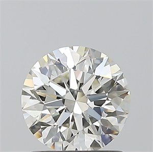 Picture of Natural Diamond 1.01 Carats, Round with Excellent Cut, J Color, VS2 Clarity and Certified by GIA