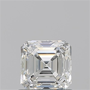 Foto Diamante Natural 0.90 quilates, Asscher , Color H, claridad VVS2 y certificado GIA de