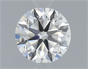 Natural Diamond 0.71 Carats, Round with Very Good Cut, F Color, VS2 Clarity and Certified by GIA