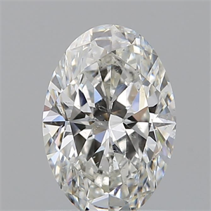Picture of Natural Diamond 0.72 Carats, Oval with  Cut, G Color, SI2 Clarity and Certified by GIA