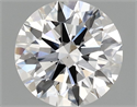 Lab Grown Diamond 0.97 Carats, Round with Ideal Cut, D Color, VS1 Clarity and Certified by IGI