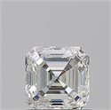 Natural Diamond 0.91 Carats, Asscher with  Cut, I Color, VVS1 Clarity and Certified by GIA