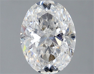 Picture of Natural Diamond 1.51 Carats, Oval with  Cut, D Color, SI2 Clarity and Certified by GIA