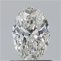 Natural Diamond 0.80 Carats, Oval with  Cut, G Color, VVS1 Clarity and Certified by GIA