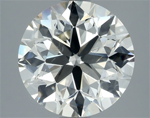 Picture of Natural Diamond 3.03 Carats, Round with Excellent Cut, J Color, SI1 Clarity and Certified by IGI