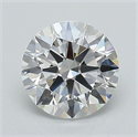 Lab Grown Diamond 1.07 Carats, Round with Ideal Cut, D Color, VVS2 Clarity and Certified by IGI