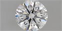 Natural Diamond 0.46 Carats, Round with Excellent Cut, D Color, VVS1 Clarity and Certified by GIA