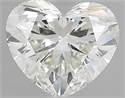 Natural Diamond 1.50 Carats, Heart with  Cut, H Color, IF Clarity and Certified by IGI