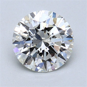 Picture of Natural Diamond 1.51 Carats, Round with Excellent Cut, I Color, VVS1 Clarity and Certified by GIA