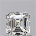 Natural Diamond 0.70 Carats, Asscher with  Cut, H Color, VVS1 Clarity and Certified by GIA