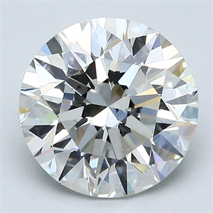 Picture of Natural Diamond 2.80 Carats, Round with Excellent Cut, H Color, VS2 Clarity and Certified by GIA