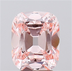 Picture of Lab Grown Diamond 3.03 Carats, Cushion with  Cut, Fancy Intense Pink Color, VS1 Clarity and Certified by IGI