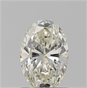 Natural Diamond 0.90 Carats, Oval with  Cut, L Color, SI1 Clarity and Certified by GIA