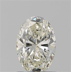 Picture of Natural Diamond 0.90 Carats, Oval with  Cut, L Color, SI1 Clarity and Certified by GIA
