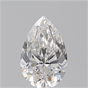 Natural Diamond 0.60 Carats, Pear with  Cut, G Color, VVS2 Clarity and Certified by GIA