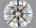 Natural Diamond 0.75 Carats, Round with Excellent Cut, J Color, IF Clarity and Certified by GIA